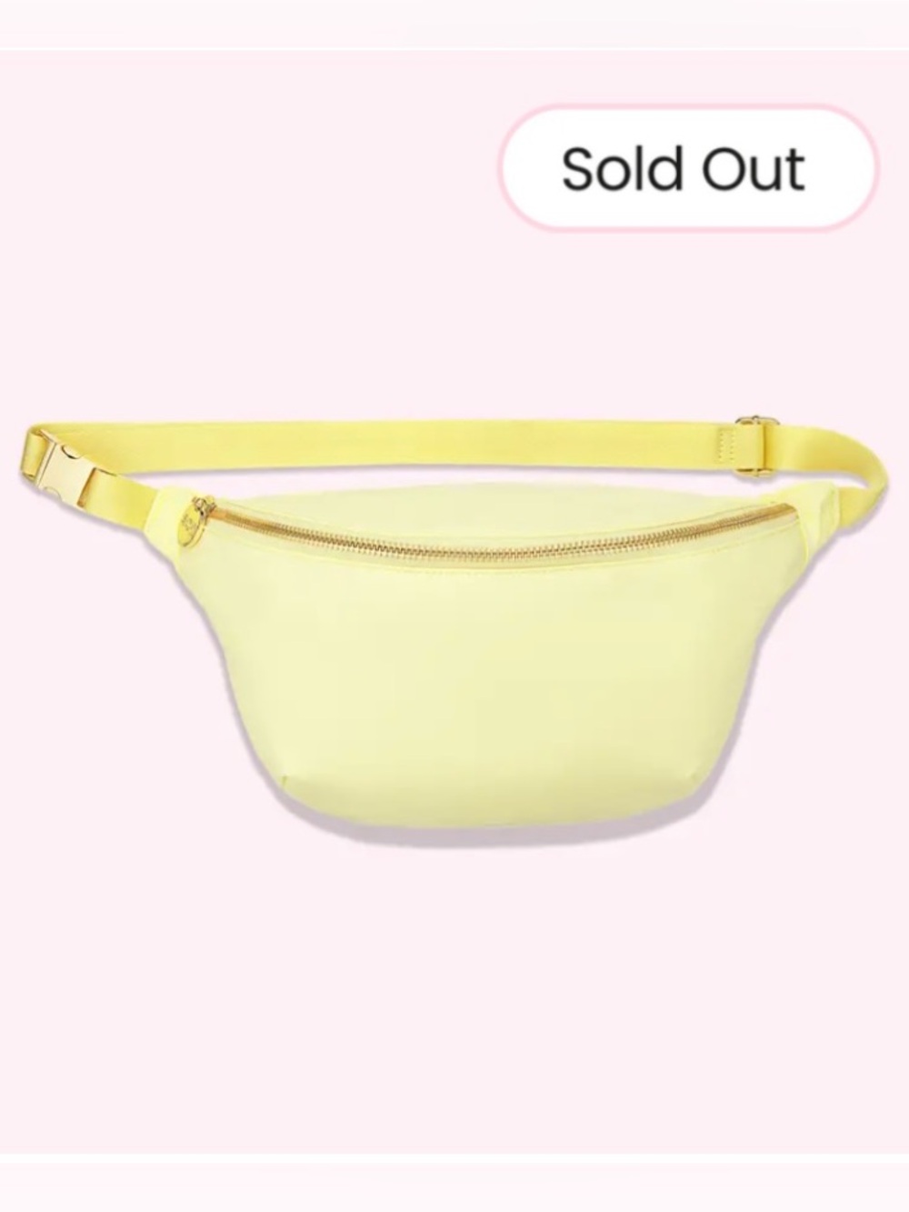 STONEY CLOVER LANE Banana Yellow Jumbo Fanny Pack Crossbody Belt Bag NEW NWT
